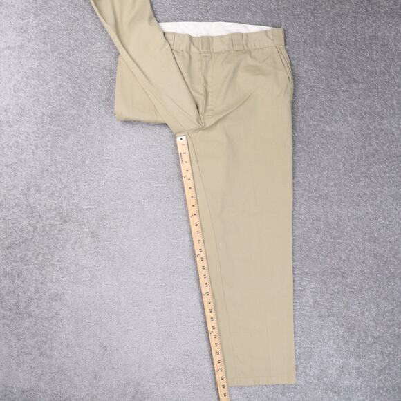 Dickies 874 Straight Leg Canvas Twill Work Pant Flat Front in Khaki Size 38X30 - Picture 3 of 13